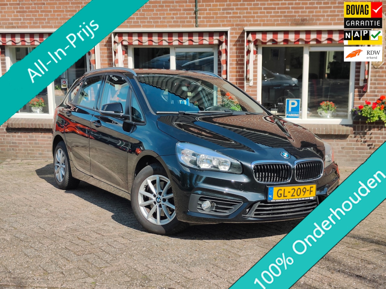 BMW 2-serie Active Tourer - 218i Essential Clima Cruise Navi PDC - RIJKLAAR - - AutoWereld.nl