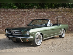 Ford Mustang Convertible - 289 V8 "Ivy Green" over a black "Pony" interior, Desirable factory options Mustang with el