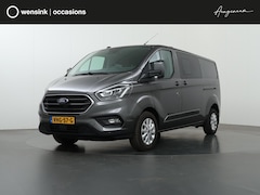 Ford Transit Custom - 300 2.0 TDCI Aut. | 170 PK | L2 H1 | DC | LIMITED | LEDEREN BEKLEDING | 2X ZIJSCHUIFDEUR |