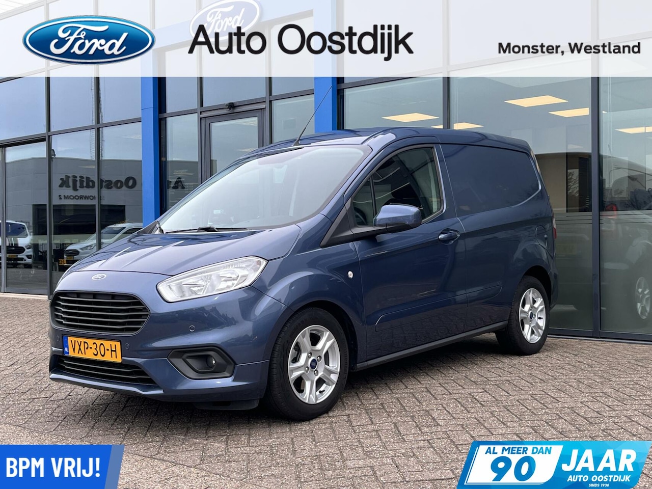 Ford Transit Courier - 1.5 TDCI Limited Camera Climate Navi Cruise Stoelverwarming Voorruitverwarming 16" Lichtme - AutoWereld.nl