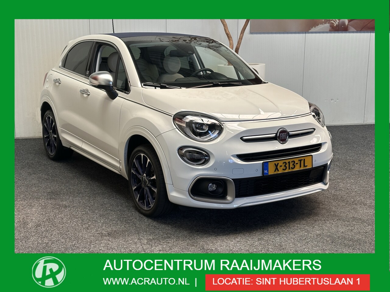 Fiat 500 X - 1.3 FIREFLY TURBO 150 PK CLUB CAPRI VOUWDAK UNIEK !!! LEDER NAVIGATIE CRUISE CONTROL APPLE - AutoWereld.nl