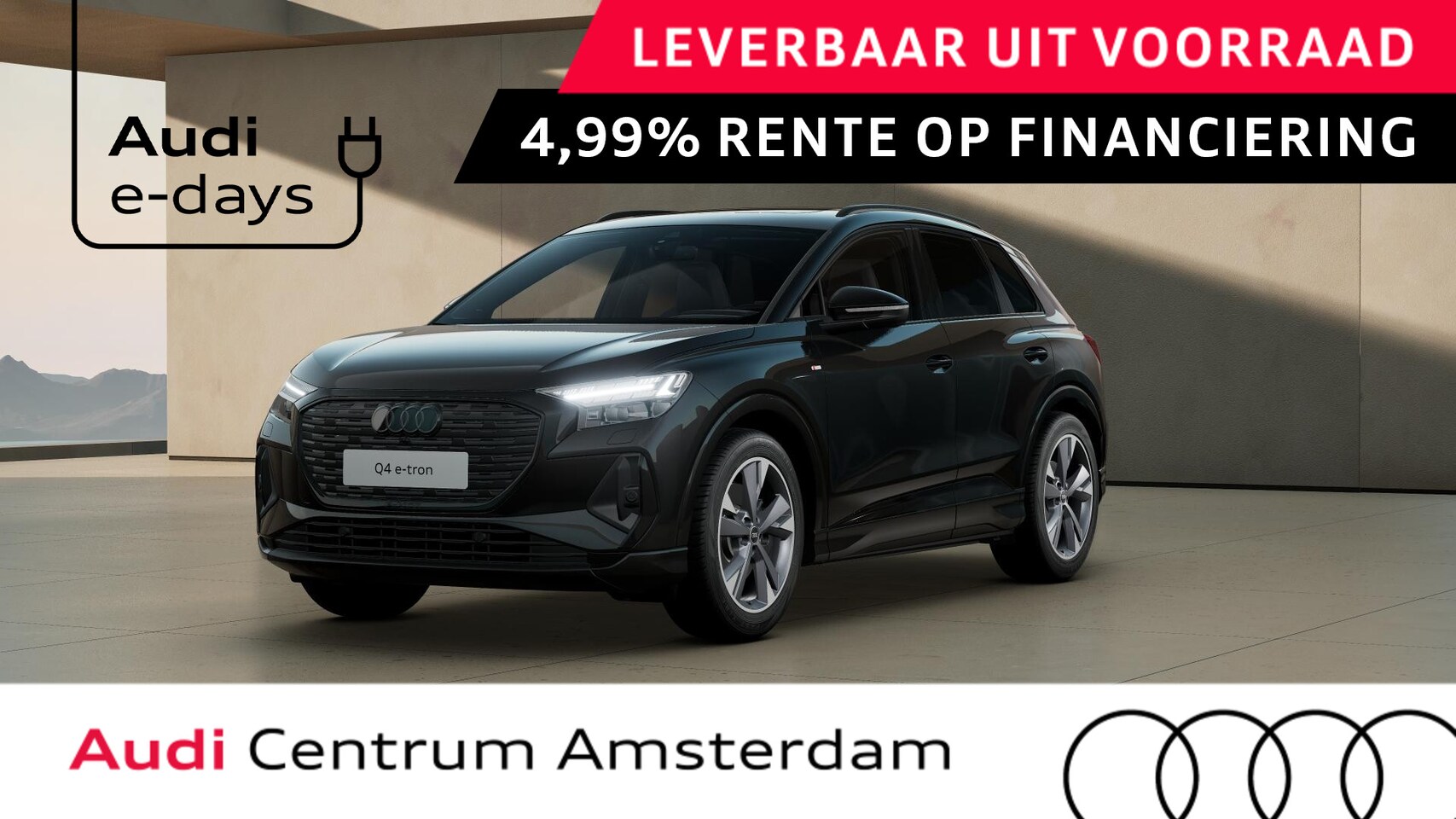 Audi Q4 e-tron - 45 quattro S Edition 82 kWh panoramadak, assistentiepakket Plus, comfortpakket, SONOS soun - AutoWereld.nl