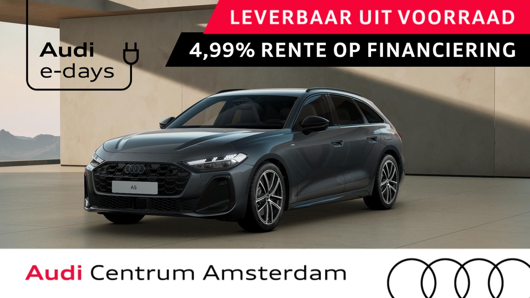 Audi A5 Avant - 2.0 e-hybrid quattro S edition omgevingscamera's, adaptive cruise control, comfortsleutel, - AutoWereld.nl