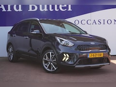 Kia Niro - 1.6 GDi Hybrid DynamicPlusLine+Leder+breed-Navigatie+camera+stoel&stuur-verw+18"Lmv = SUPE