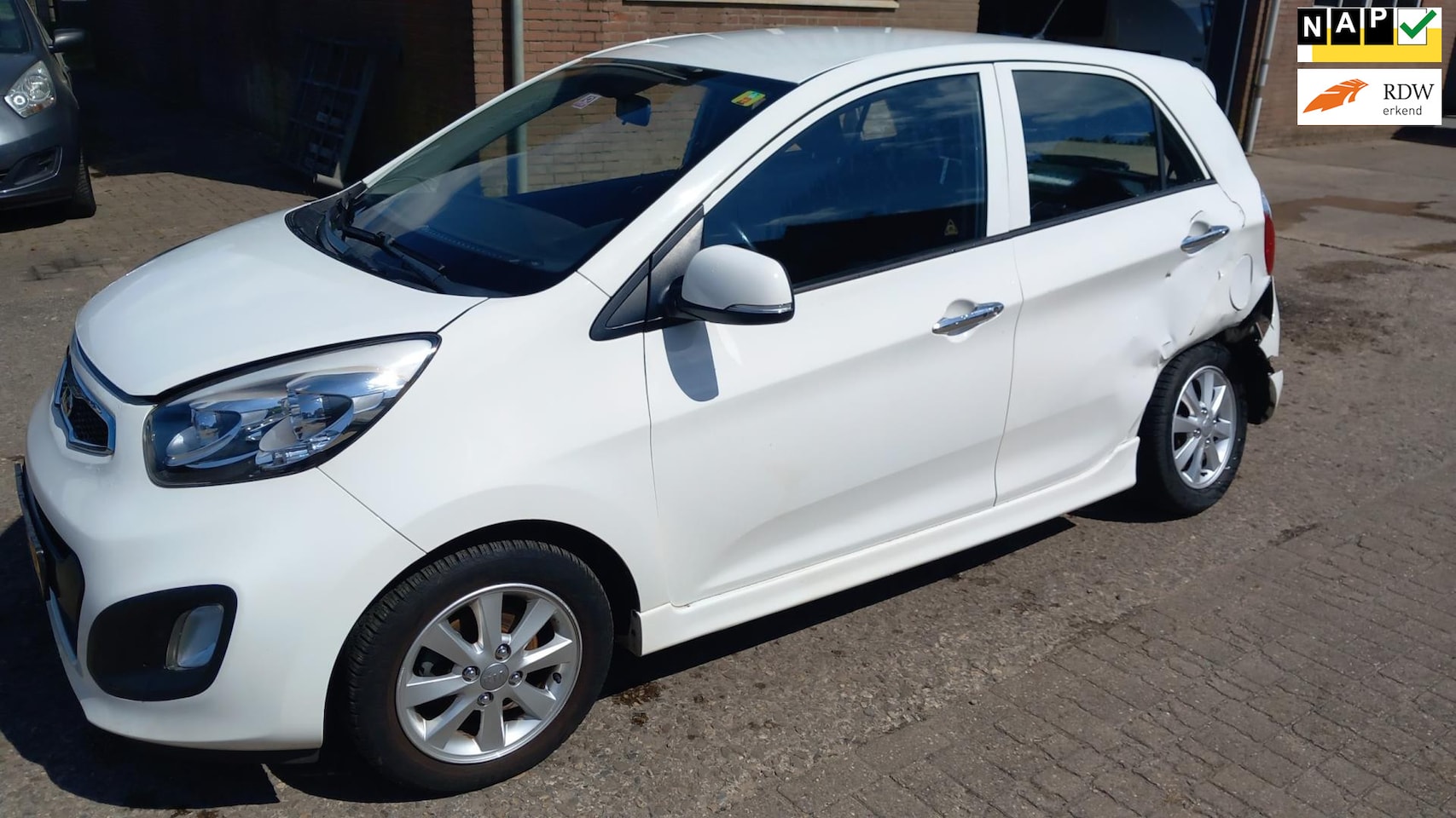 Kia Picanto - 1.2 CVVT ISG Super Pack ecc Schade auto. - AutoWereld.nl