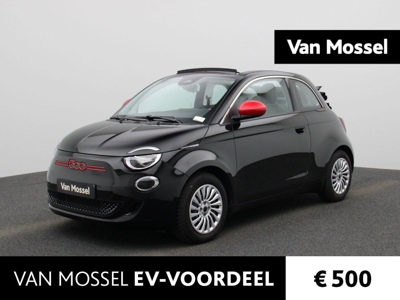 Fiat 500 C - 500e RED 42 kWh | NAVIGATIE | STOELVERWARMING | LED | CAMERA - AutoWereld.nl