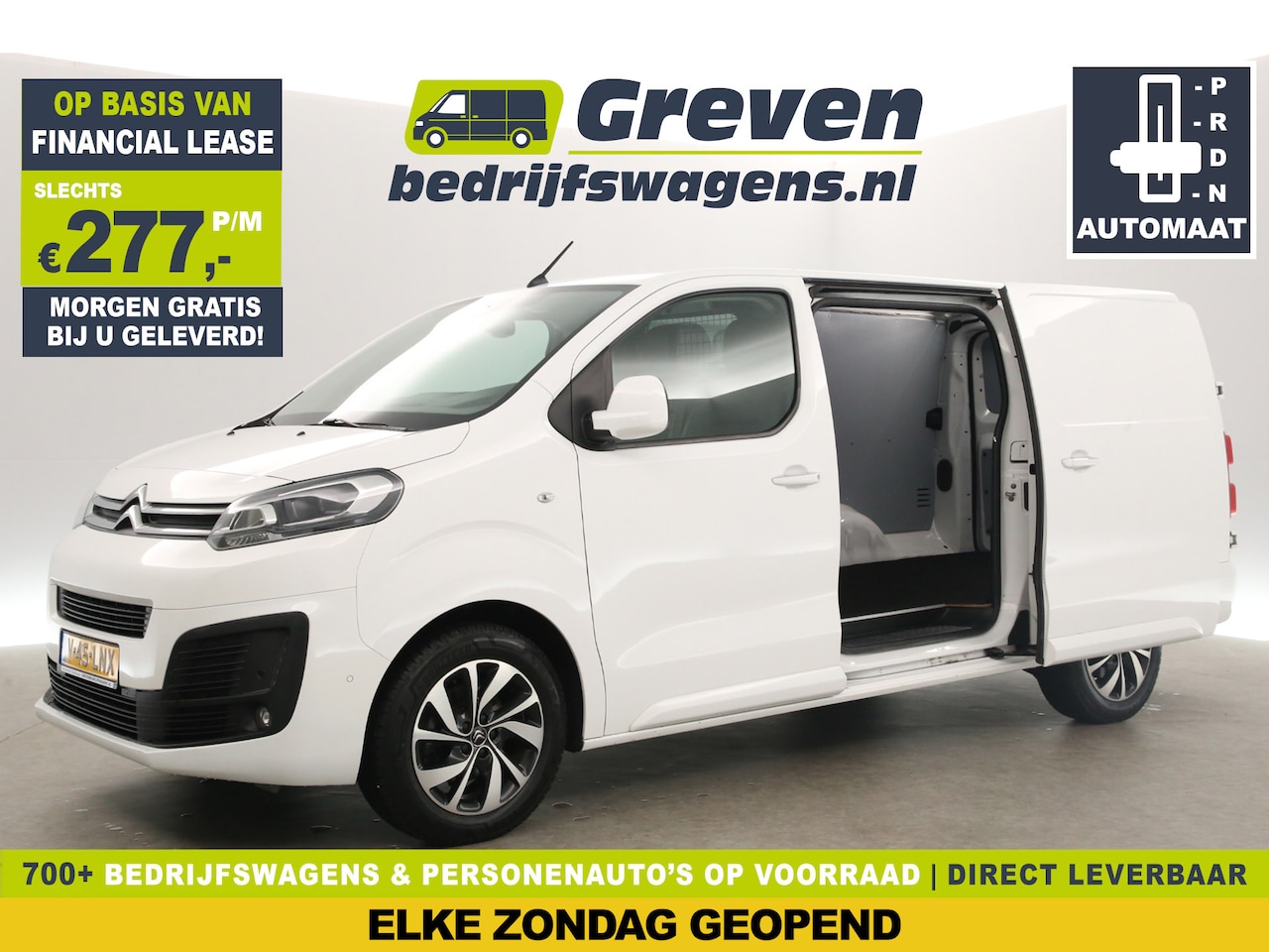 Citroën Jumpy - 2.0 BlueHDI L3H1 177PK Automaat 2xSchuifdeur Airco Cruise 360Camera Carplay 3 Persoons 17" - AutoWereld.nl