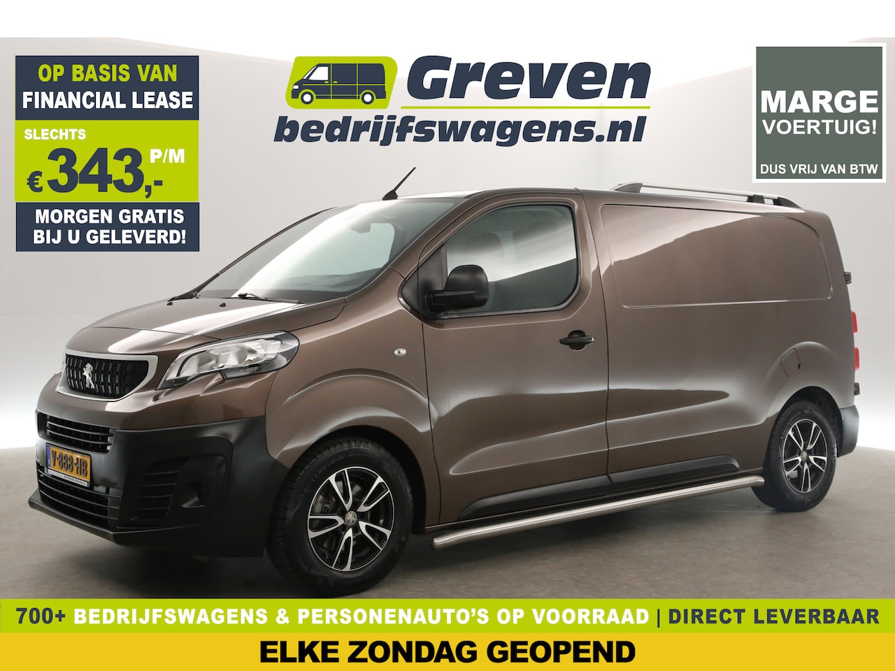 Peugeot Expert - 226S 1.6 BlueHDI | MARGE! | Automaat Airco Cruise Carplay Trekhaak Navi 3 Persoons 16"LMV - AutoWereld.nl