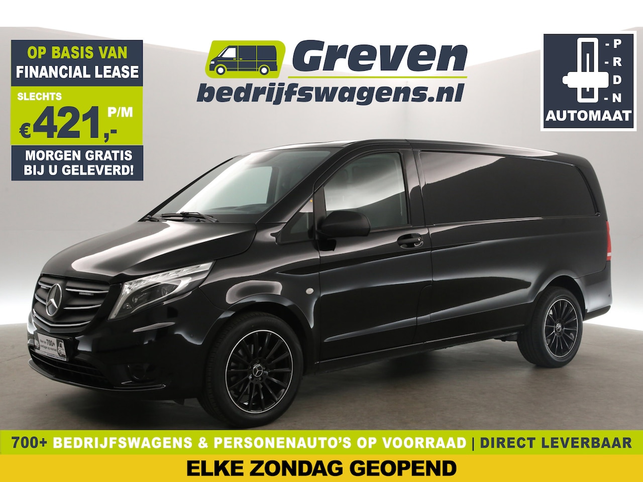 Mercedes-Benz Vito - 114 CDI Lang Airco Cruise Camera Carplay LED 18"LMV Trekhaak Leder 3 Persoons Navi PDC - AutoWereld.nl