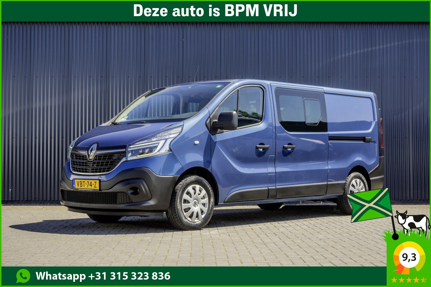Renault Trafic - 1.6 dCi | L2H1 | 5-Zits | Zijschuifdeur R+L | LED | Navi | Airco | Cruise | PDC | Euro 6 - AutoWereld.nl