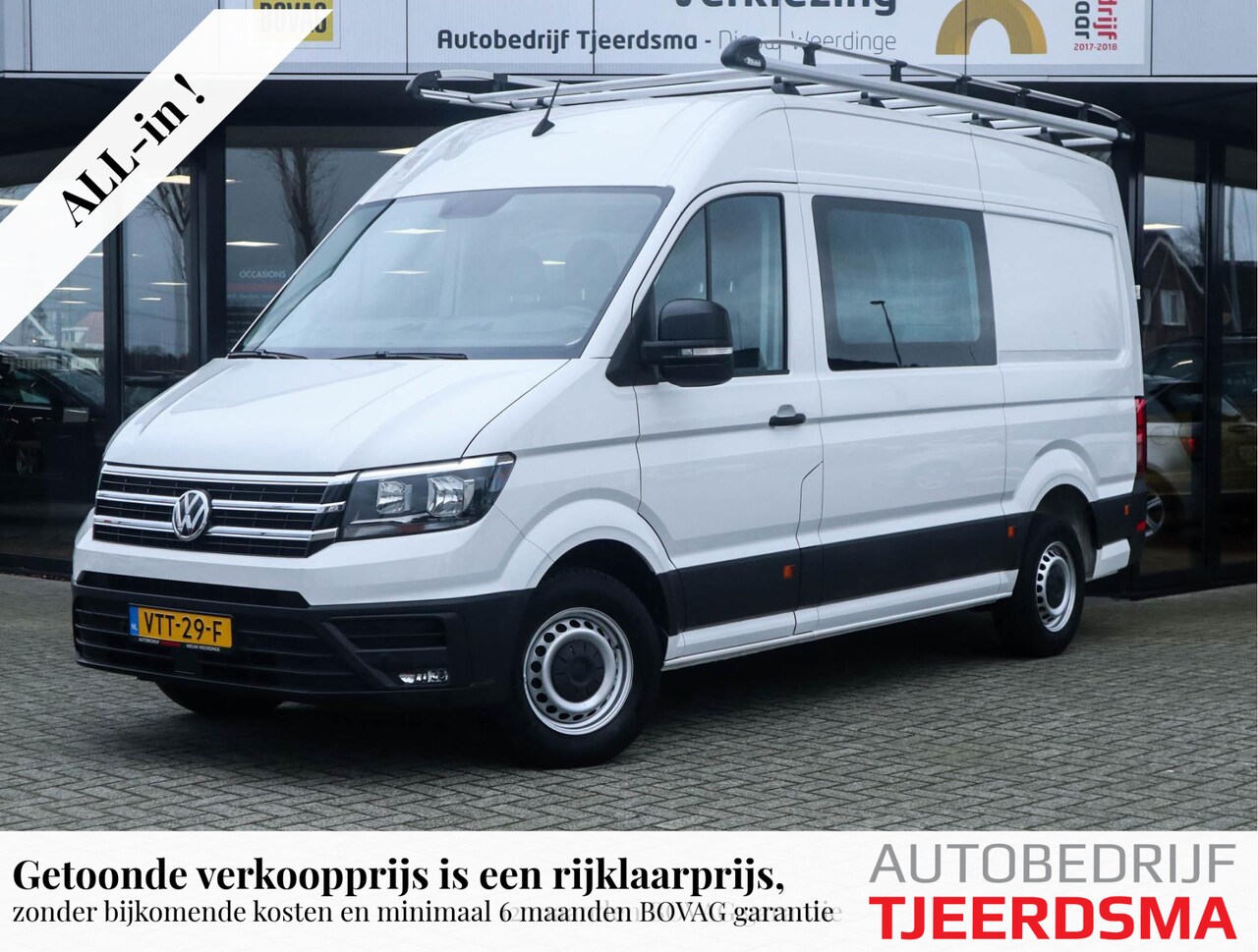 Volkswagen Crafter - 35 2.0 TDI L3H3 DC Comfortline | Trekhaak | Dubbele Cabine | Airco | Cruise Control | Bijr - AutoWereld.nl
