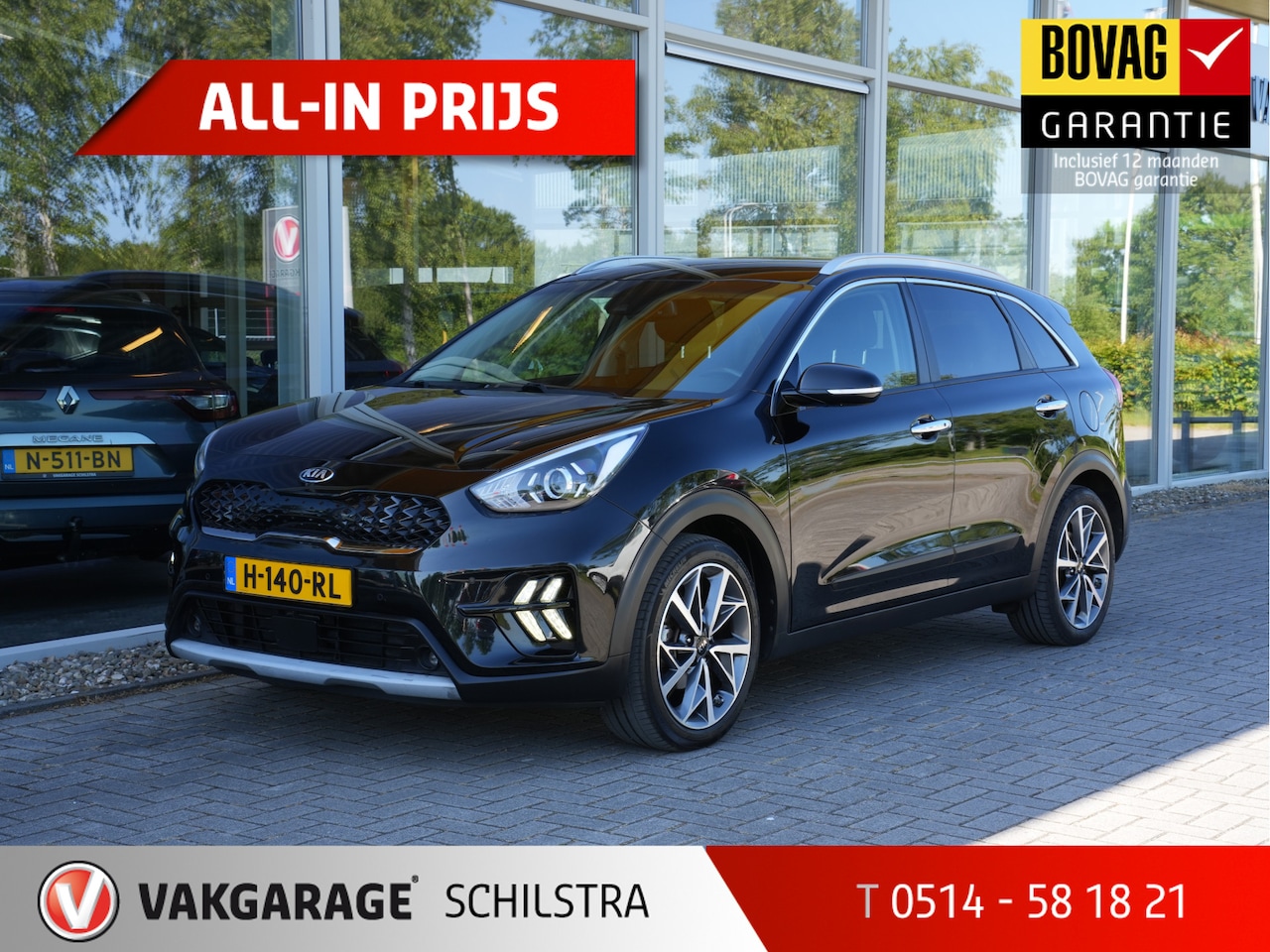 Kia Niro - 1.6 GDi Hybrid DynamicPlusLine | Adaptive Cruise | Navigatie | Stoelverwarming - AutoWereld.nl