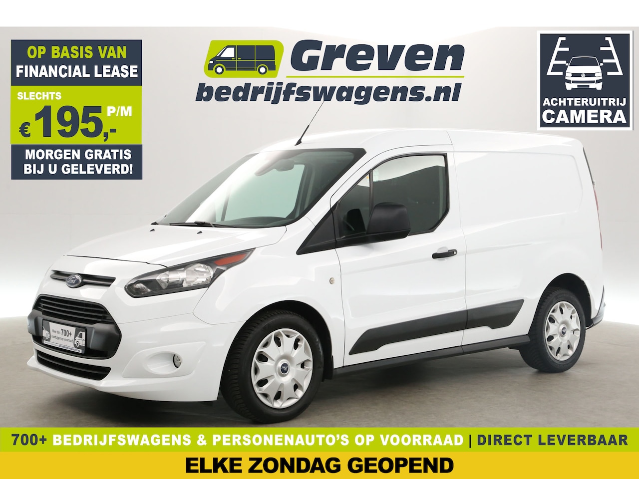 Ford Transit Connect - 1.0 L1H1 Benzine Airco Camera Carplay Cruise Navigatie 3 Persoons Parkeersensoren - AutoWereld.nl