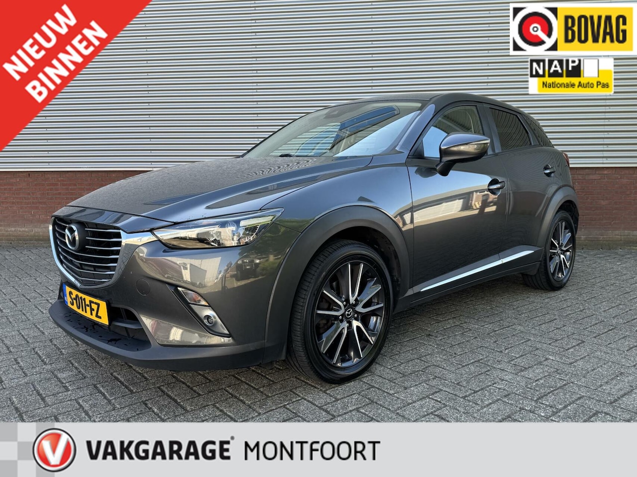 Mazda CX-3 - 2.0 SkyActiv-G 120 GT-Luxury|Keyless|Cruise|Camera|Stoelverwarming|Leder/stof|Bluetooth| - AutoWereld.nl