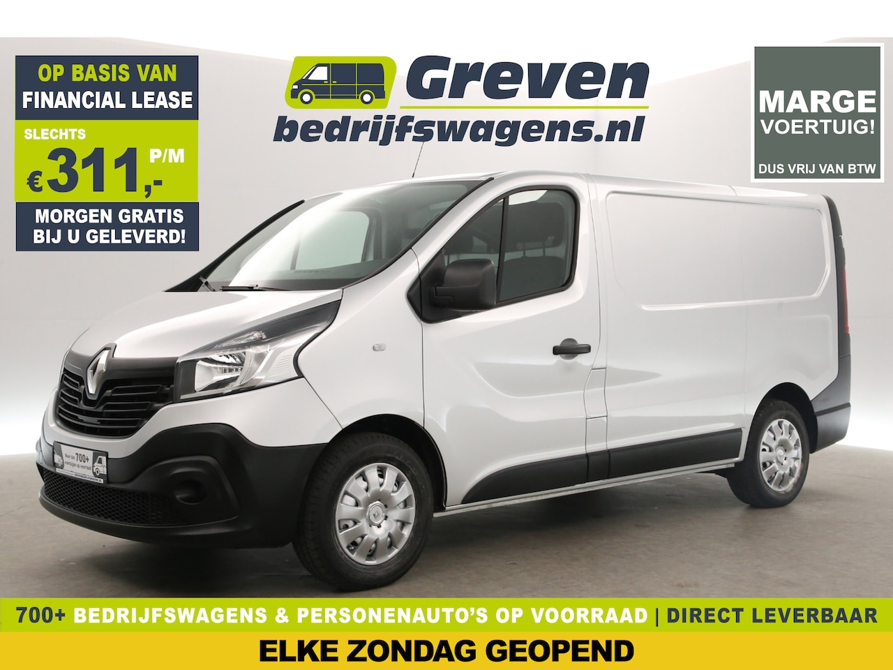 Renault Trafic - 1.6 dCi T27 L1H1 | MARGE! | Airco Cruise Navigatie PDC Elektrpakket - AutoWereld.nl