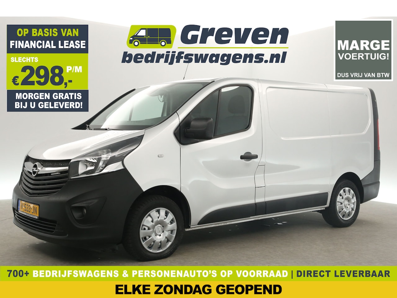 Opel Vivaro - 1.6 CDTI L1H1 Marge Airco Cruise Camera LED Navigatie PDC Elektrpakket Achterklep - AutoWereld.nl