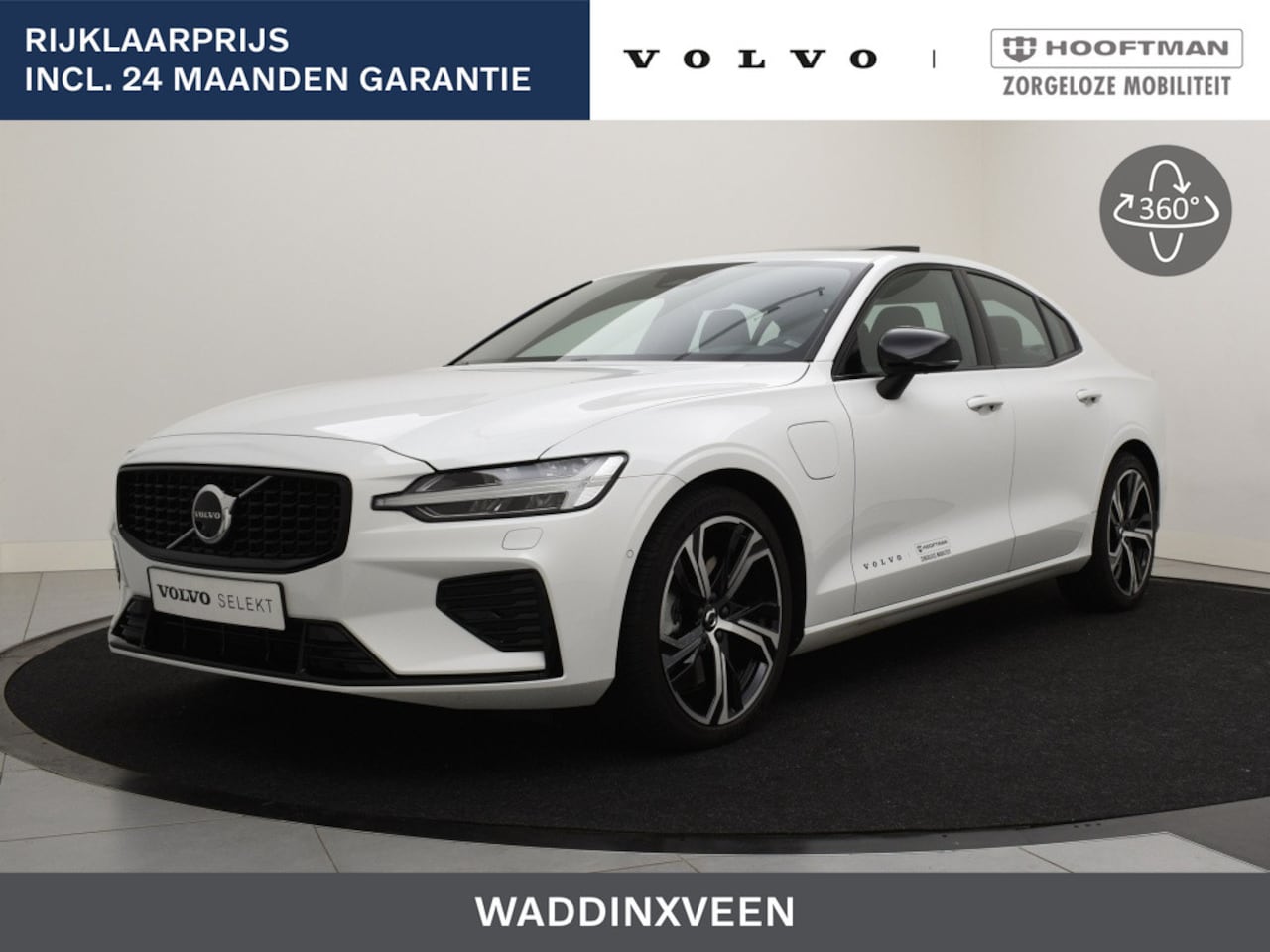 Volvo S60 - T6 PLUG-IN HYBRID LONG RANGE ULTIMATE DARK 360GR CAMERA HEAD-UP - AutoWereld.nl