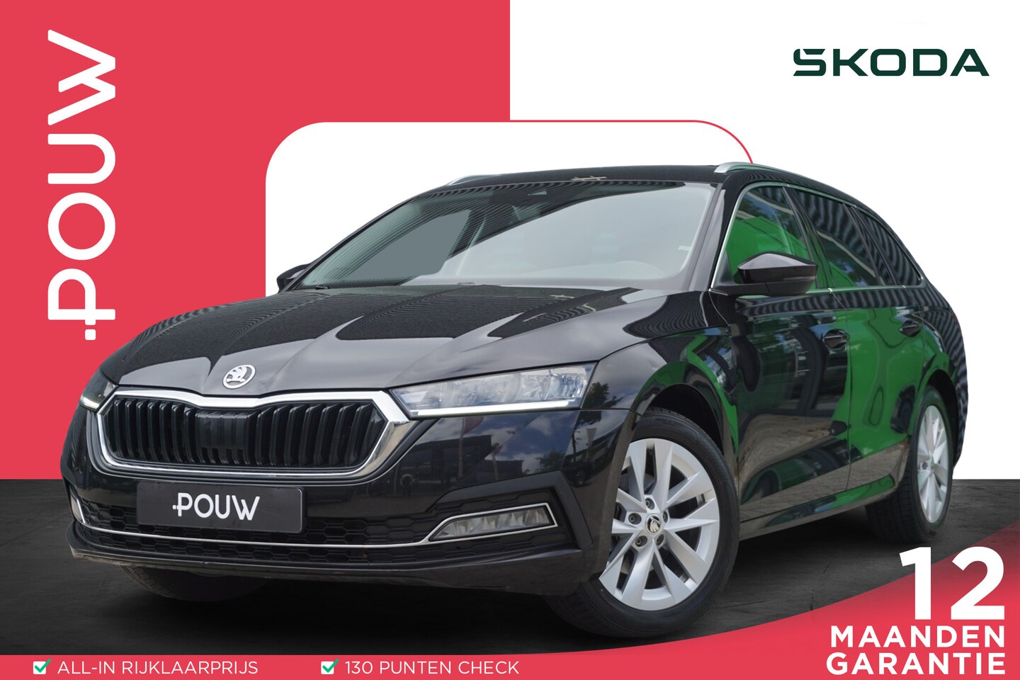Skoda Octavia Combi - 1.5 e-TSI 150pk DSG Business Edition | Stuur/Stoelverwarming | Adaptive Cruise | Navigatie - AutoWereld.nl