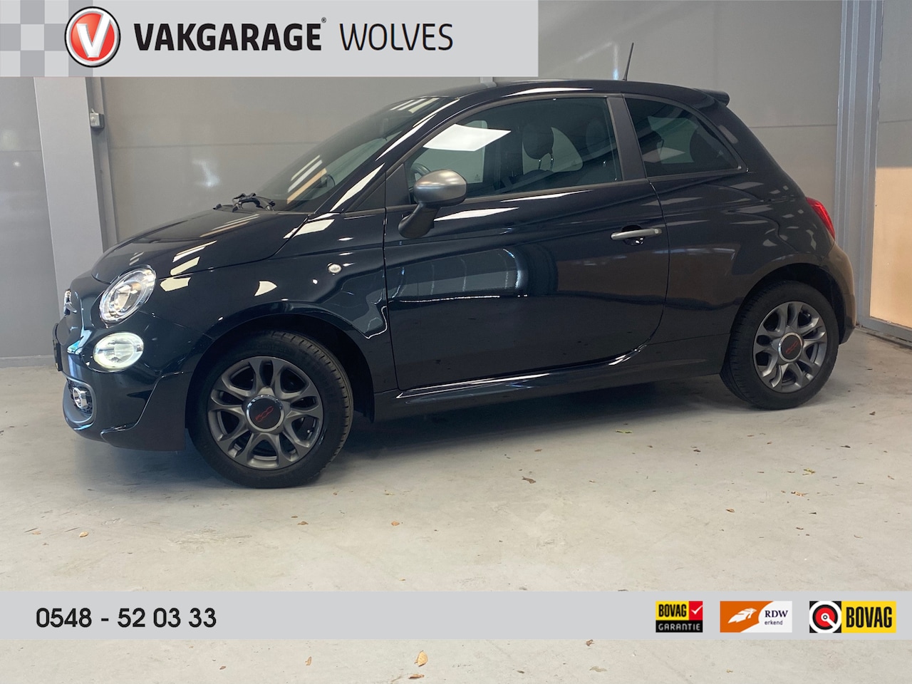 Fiat 500 - 1.2 Sport | NAVI | PARKPILOT | CRUISE | DONKER GLAS |HALF LEER | - AutoWereld.nl