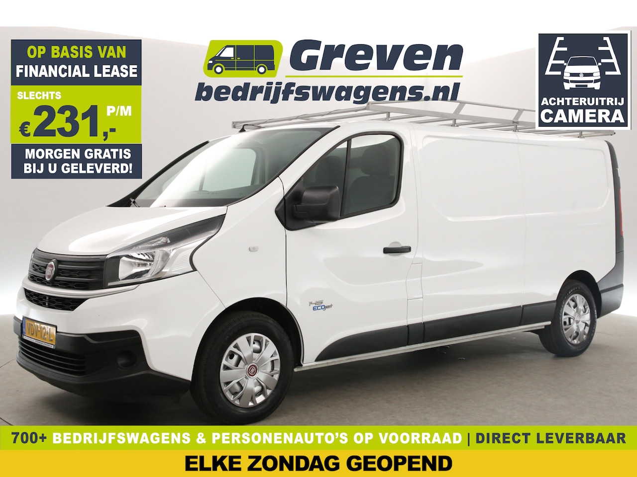 Fiat Talento - 2.0 MultiJet L2H1 146PK Airco Camera Cruise Navigatie PDC 3 Persoons Imperiaal Trekhaak - AutoWereld.nl