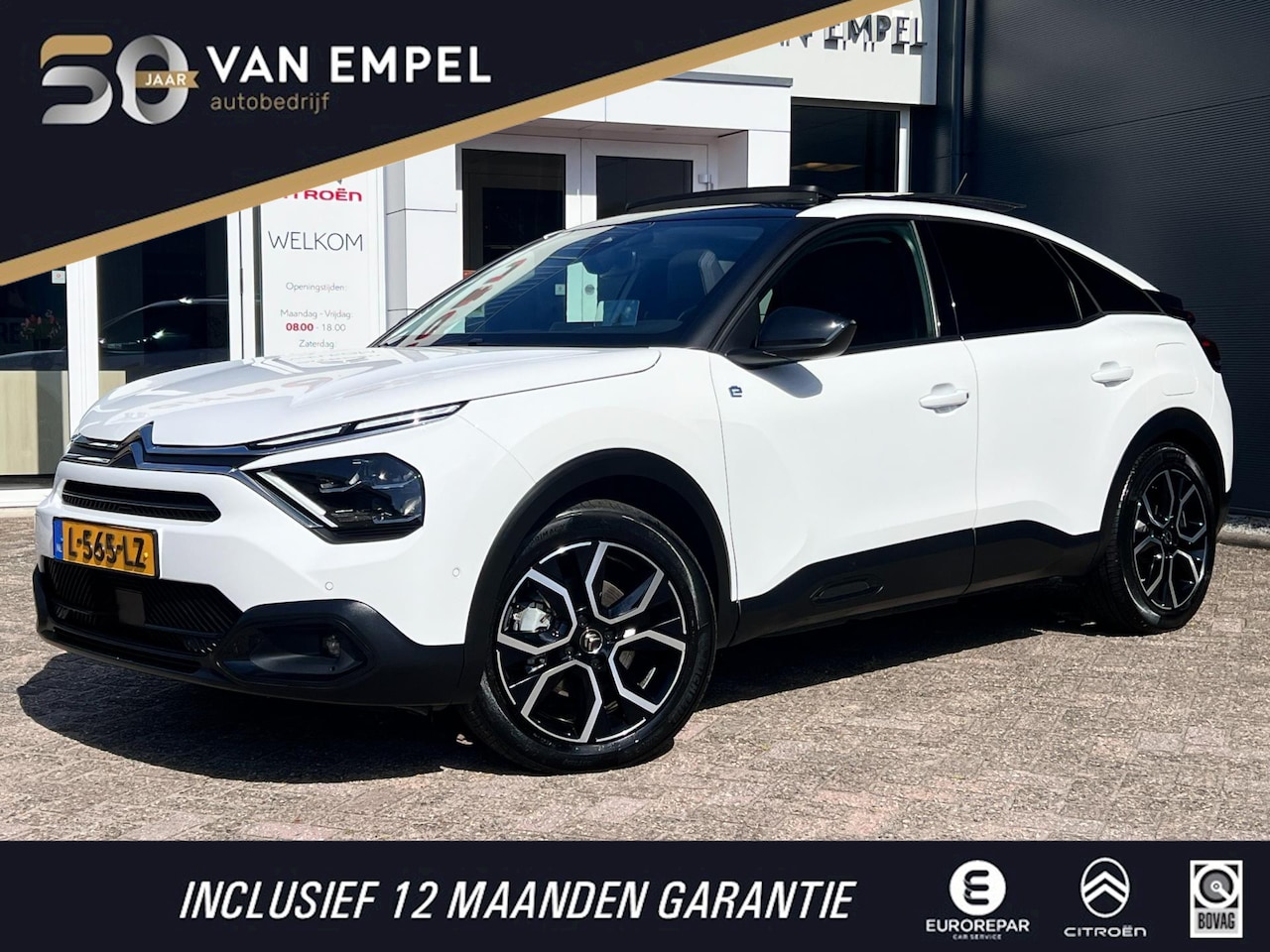 Citroën Ë-C4 - Shine 50 kWh | NL-auto | Schuif- Kanteldak | Leer | Stoelverwarming | - AutoWereld.nl