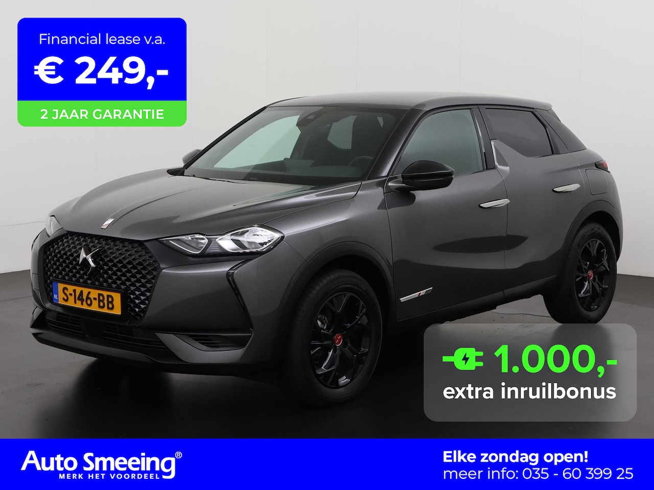 DS 3 Crossback - E-Tense Performance Line 50kWh 3-fase | Warmtepomp | Camera | Alcantara | Digital Cockpit - AutoWereld.nl