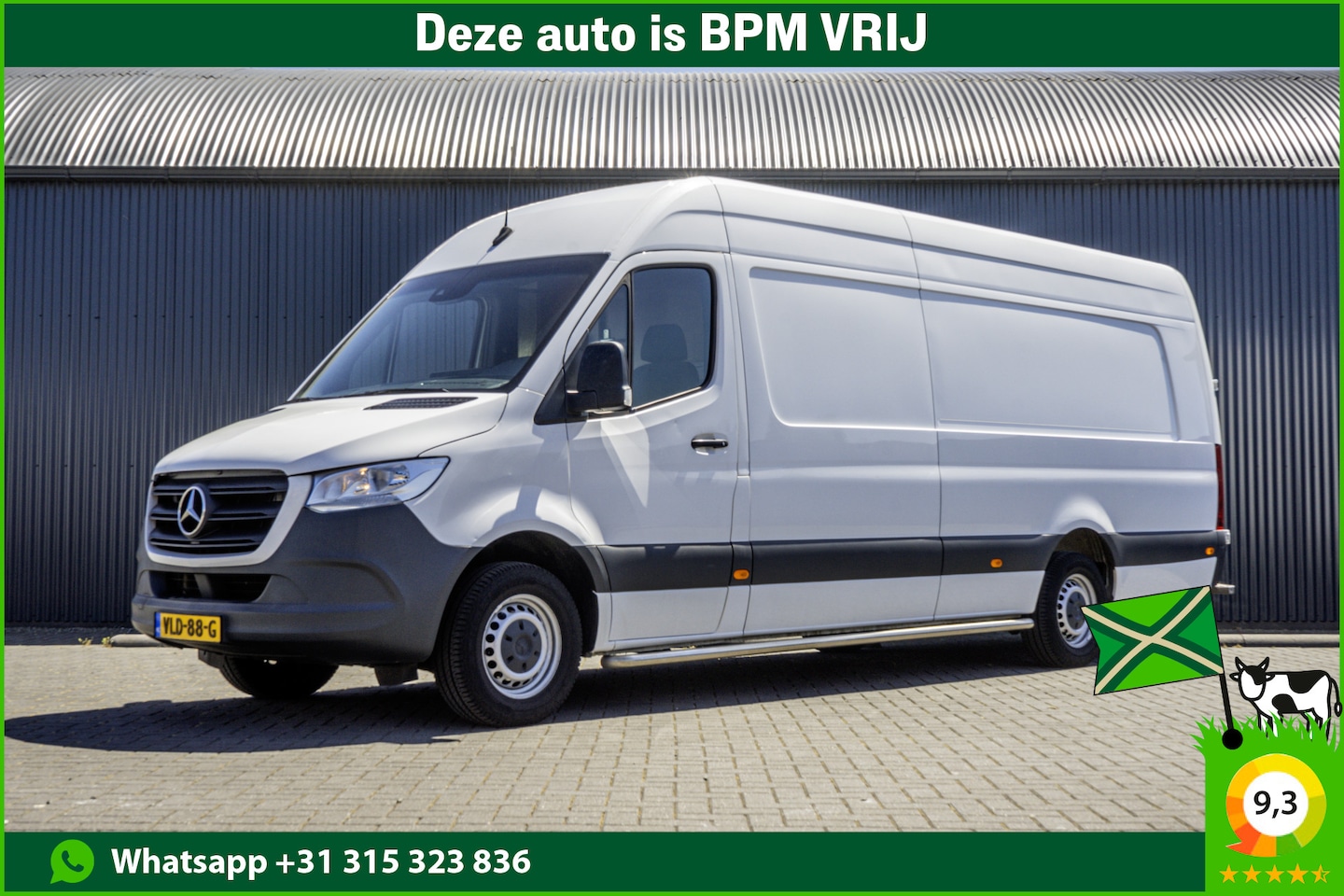 Mercedes-Benz Sprinter - 315CDI L4H2 | XXL | 150 PK | Automaat | Camera | CarPlay | Climate | Cruise | Tussenschot - AutoWereld.nl