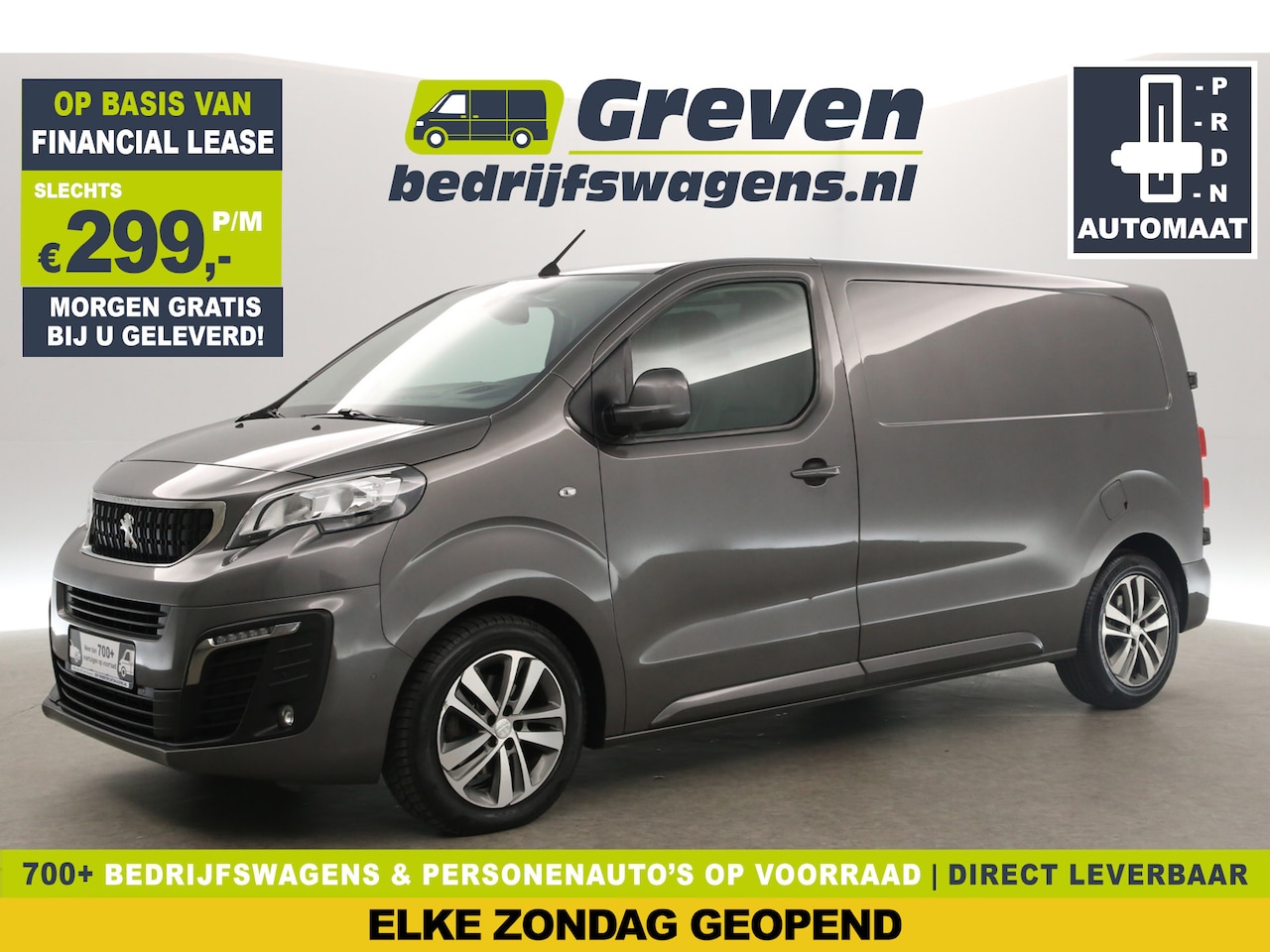 Peugeot Expert - 227S 2.0 BlueHDI L2H1 180PK Automaat 360Camera Airco Carplay 3 Persoons Cruise PDC LED 17' - AutoWereld.nl