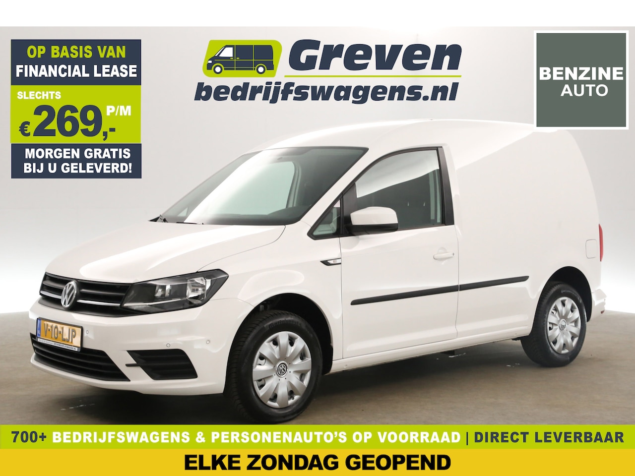 Volkswagen Caddy - 1.0 TSI L1H1 | BENZINE | EMISSIEVRIJE ZONE | Airco PDC Elektrpakket Schuifdeur - AutoWereld.nl