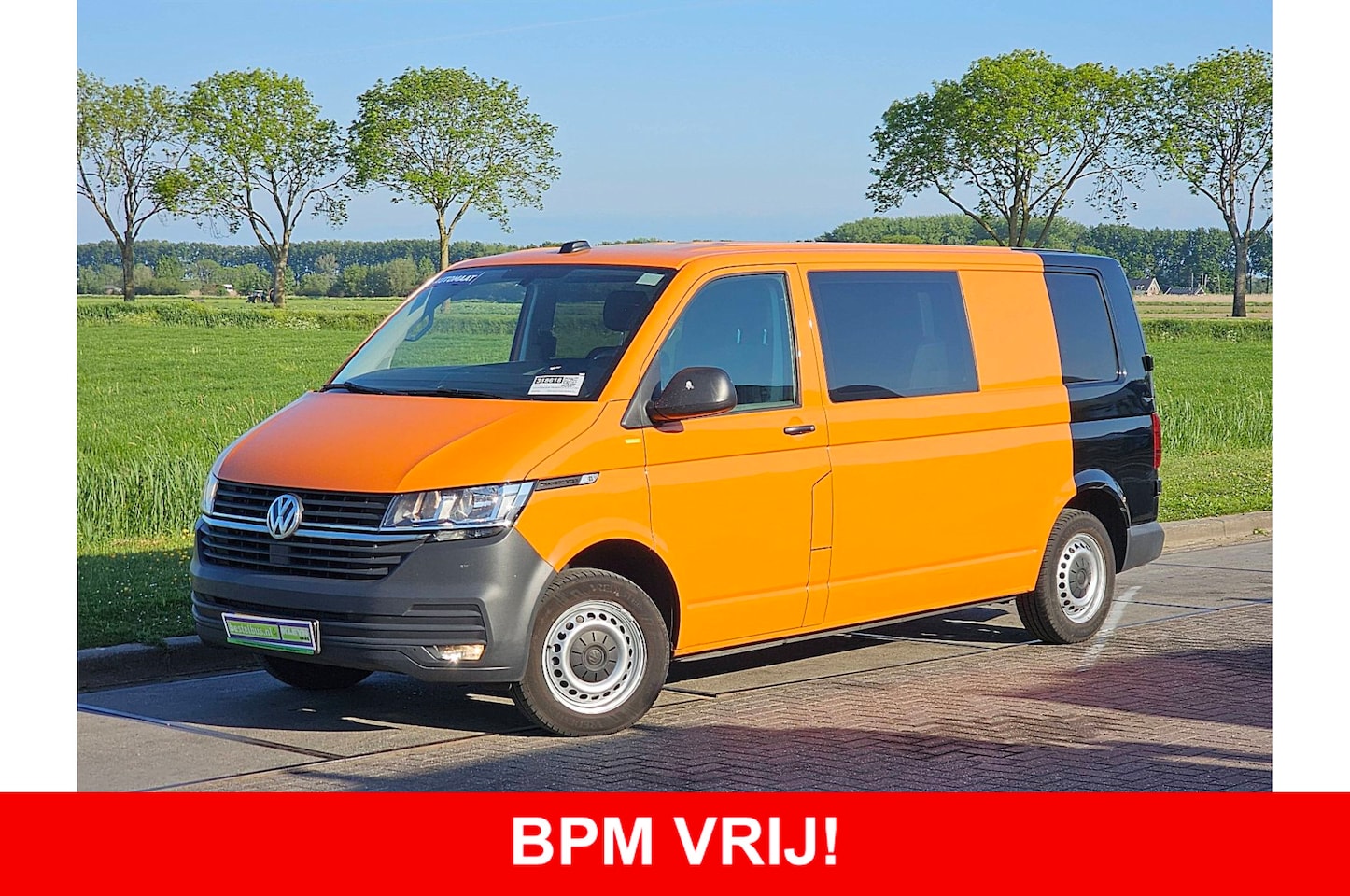 Volkswagen Transporter - T6.1 L2H2 Dubbel Cabine Airco 150Pk Automaat Trekhaak Deuren 1e Eigenaar NAP Euro6! - AutoWereld.nl
