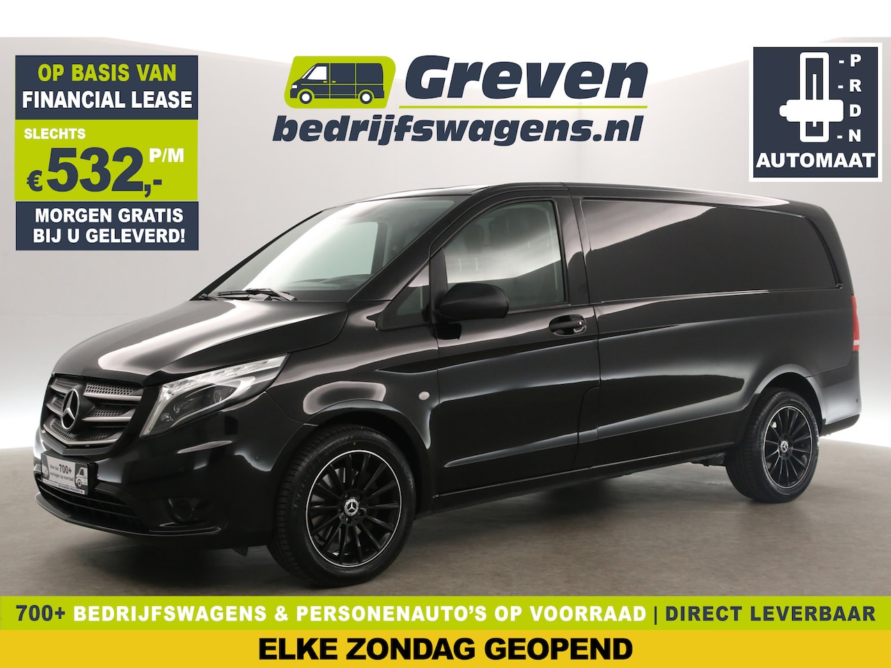 Mercedes-Benz Vito - 119 CDI Lang 191PK Automaat Camera Cruise LED Airco Leder Navi Trekhaak 18"LMV 3 Persoons - AutoWereld.nl