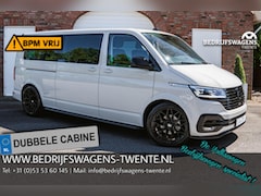 Volkswagen Transporter Caravelle - T6.1 2.0 TDI 150 PK DSG L2H1 DUB/CAB A-KLEP ACC | LED | EIBACH veren | 20'' Vossenlook vel