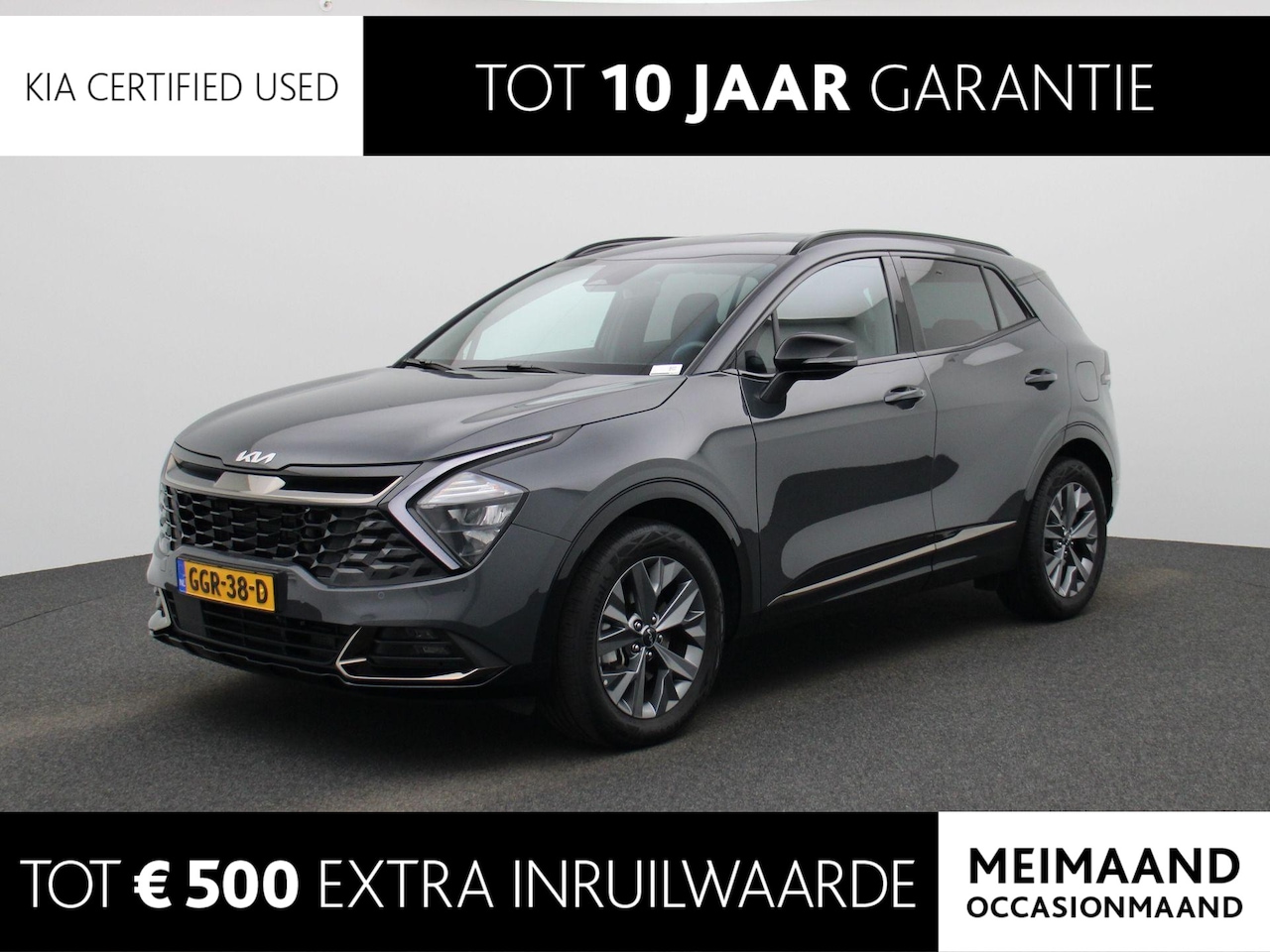 Kia Sportage - 1.6 T-GDi Hybrid Dark Edition Navi | Camera | Clima | Cruise | Stoelverwarming | LM velgen - AutoWereld.nl