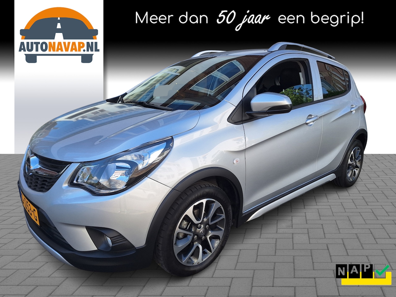 Opel Karl - 1.0 Rocks Online Edition Automaat /39.000 Km/Navi/Apple/Android/Airco/Cruise/Garantie - AutoWereld.nl