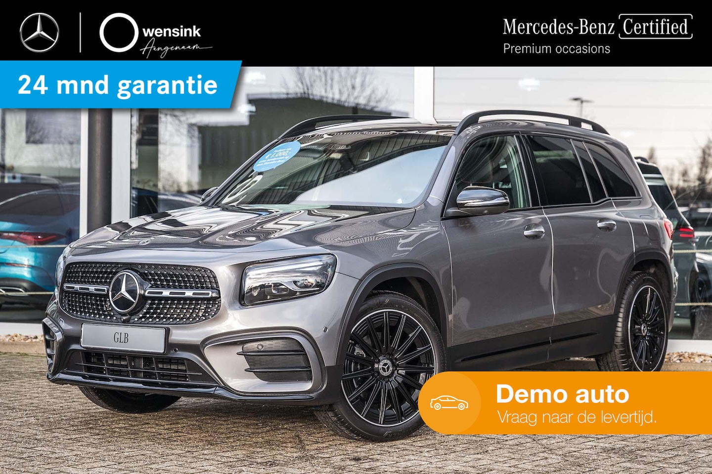 Mercedes-Benz GLB - 200 AMG Line | Panoramadak | Head-up display | Memory | 20" AMG velgen | Multibeam | - AutoWereld.nl