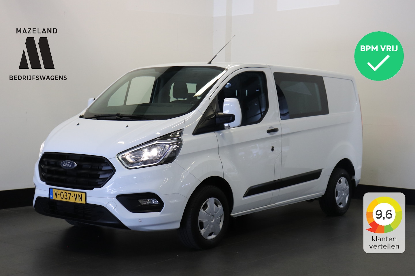 Ford Transit Custom - 2.0 TDCI Dubbele Cabine EURO 6 - Airco - Cruise - PDC - € 13.950,- Excl. - AutoWereld.nl
