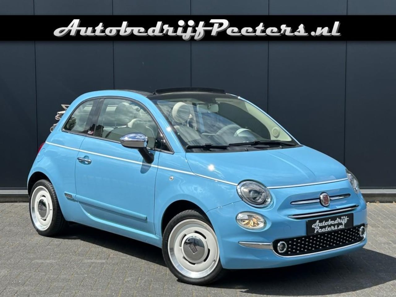 Fiat 500 C - 1.2 Spiaggina '58 Limited Navigatie Cruise PDC Carplay Android - AutoWereld.nl