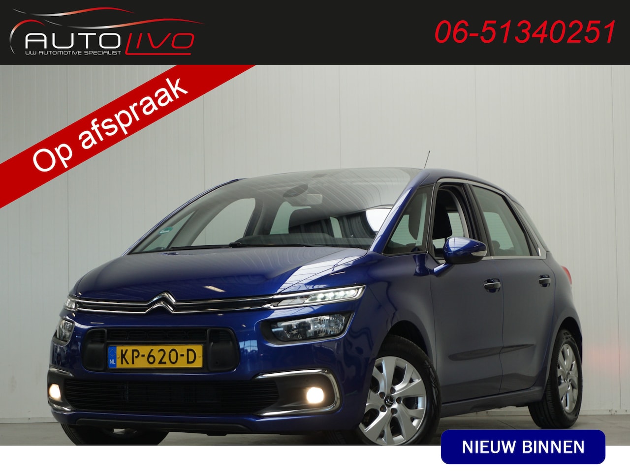 Citroën C4 Picasso - 1.6 BlueHDI Feel AUTOMAAT! NAVI CLIMA PDC CRUISE TREKHAAK etc. - AutoWereld.nl