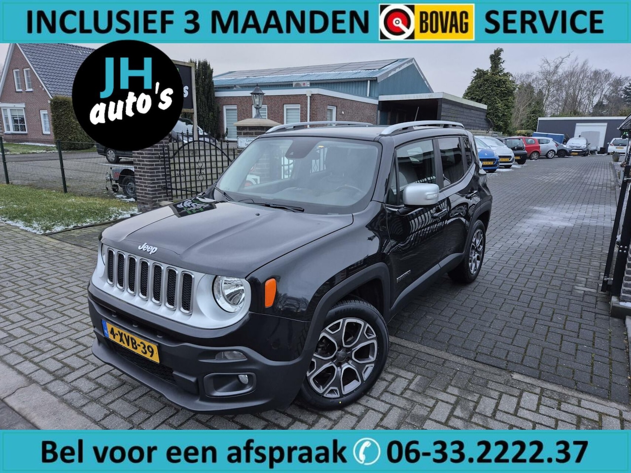 Jeep Renegade - 1.4 MultiAir Limited LEDER/CRUISE/PANO/BEURT - AutoWereld.nl