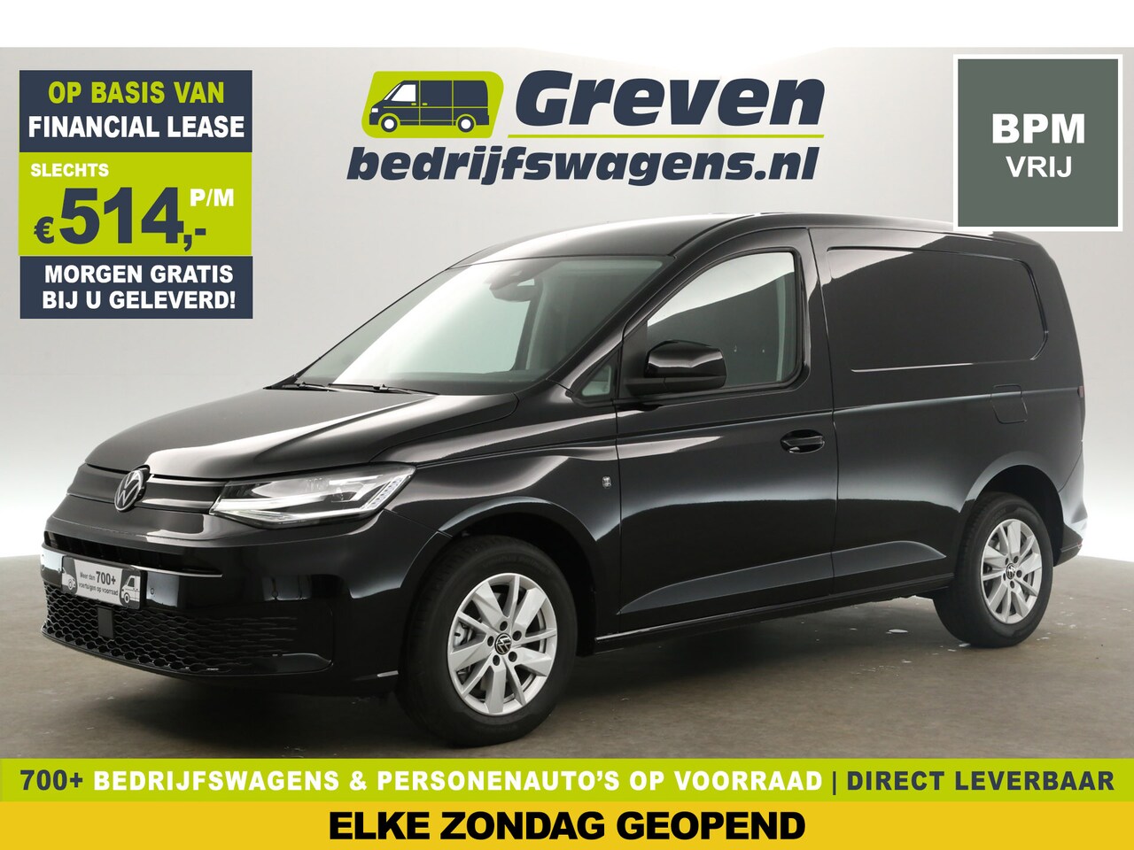 Volkswagen Caddy - 2.0 TDI Style 122PK L1H1 | NIEUW | BPM Vrij | DSG LED Virtual Clima Camera Carplay Cruise - AutoWereld.nl