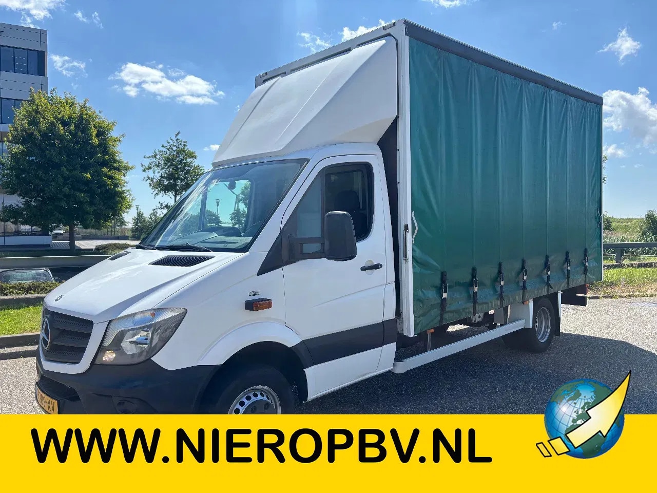 Mercedes-Benz Sprinter - 524 BENZINE Automaat Airco ZEILENWAGEN/HUIFZEIL MARGE BENZINE - AutoWereld.nl