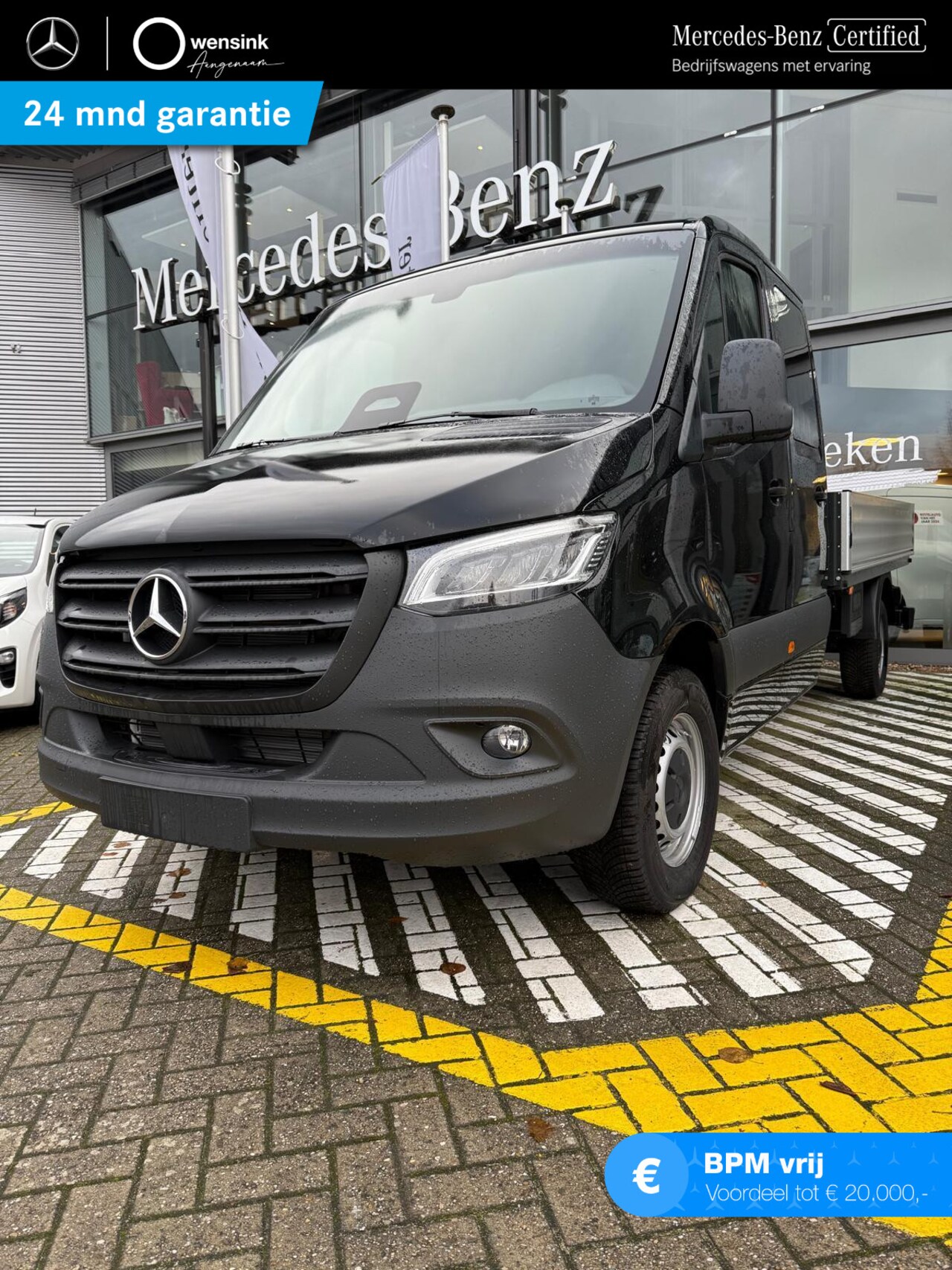 Mercedes-Benz Sprinter - 317 CDI OPEN LAADBAK | AUTOMAAT | DC | MBUX | 6-ZITS | AIRCO | MISTLAMPEN | CRUISE | LED K - AutoWereld.nl