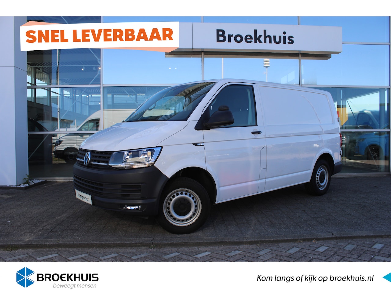 Volkswagen Transporter - | Comfortline | L1 | 150 pk | PDC Achter | Betonplex Laadvloer | Navi | Cruise Control | A - AutoWereld.nl