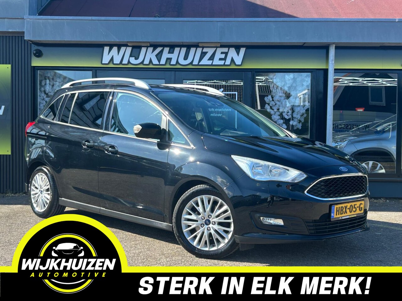 Ford Grand C-Max - 1.5 Titanium 7 Persoons Automaat met Panorama dak !!! Navigatie !!! Vol !!! - AutoWereld.nl