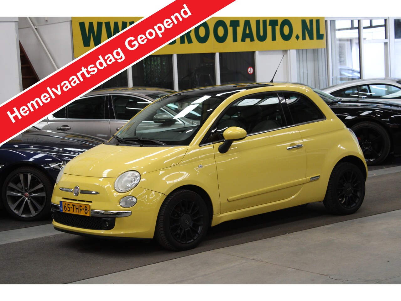 Fiat 500 - 0.9 TwinAir Lounge Panoramadak, Airco, Stuurbekrachtiging - AutoWereld.nl