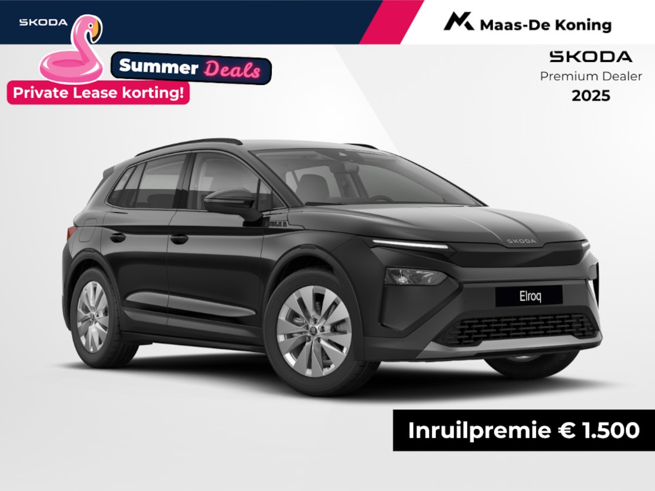 Skoda Elroq - Selection Elektromotor 125 kW / 170 PK 1 versn. automaat | Black magic | Lichtmetalen Velg - AutoWereld.nl