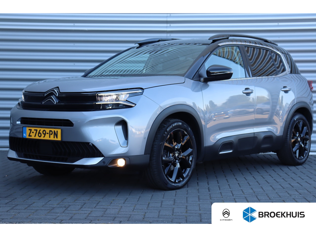 Citroën C5 Aircross - Citroën 1.2 HYBRID 136PK Ë-SERIES AUTOMAAT / NAVI / LEDER / CLIMA / LED / PDC / 19" LMV / - AutoWereld.nl