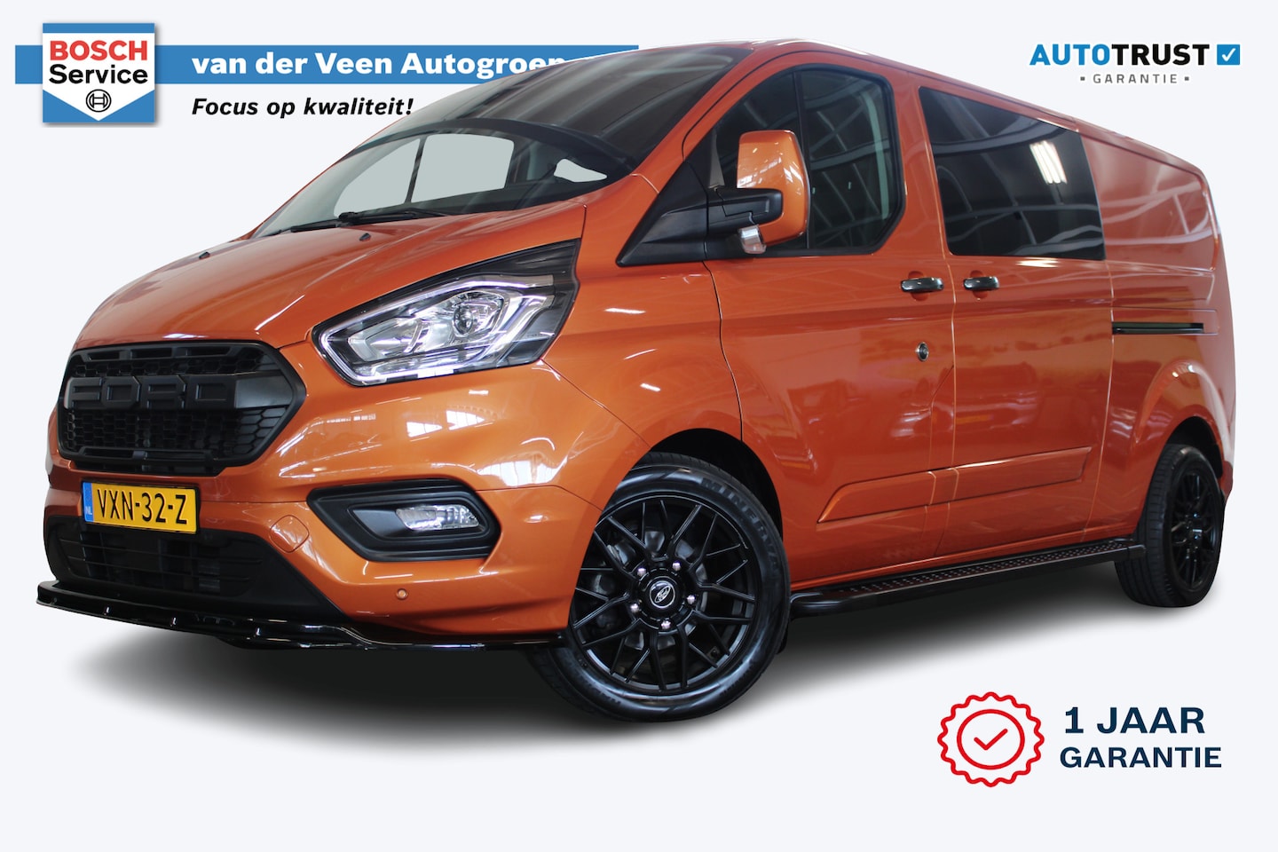 Ford Transit Custom - 320 2.0 L2H1 Limited DC | Incl. 12 maanden garantie | Dubbele cabine | Cruise control | Cl - AutoWereld.nl