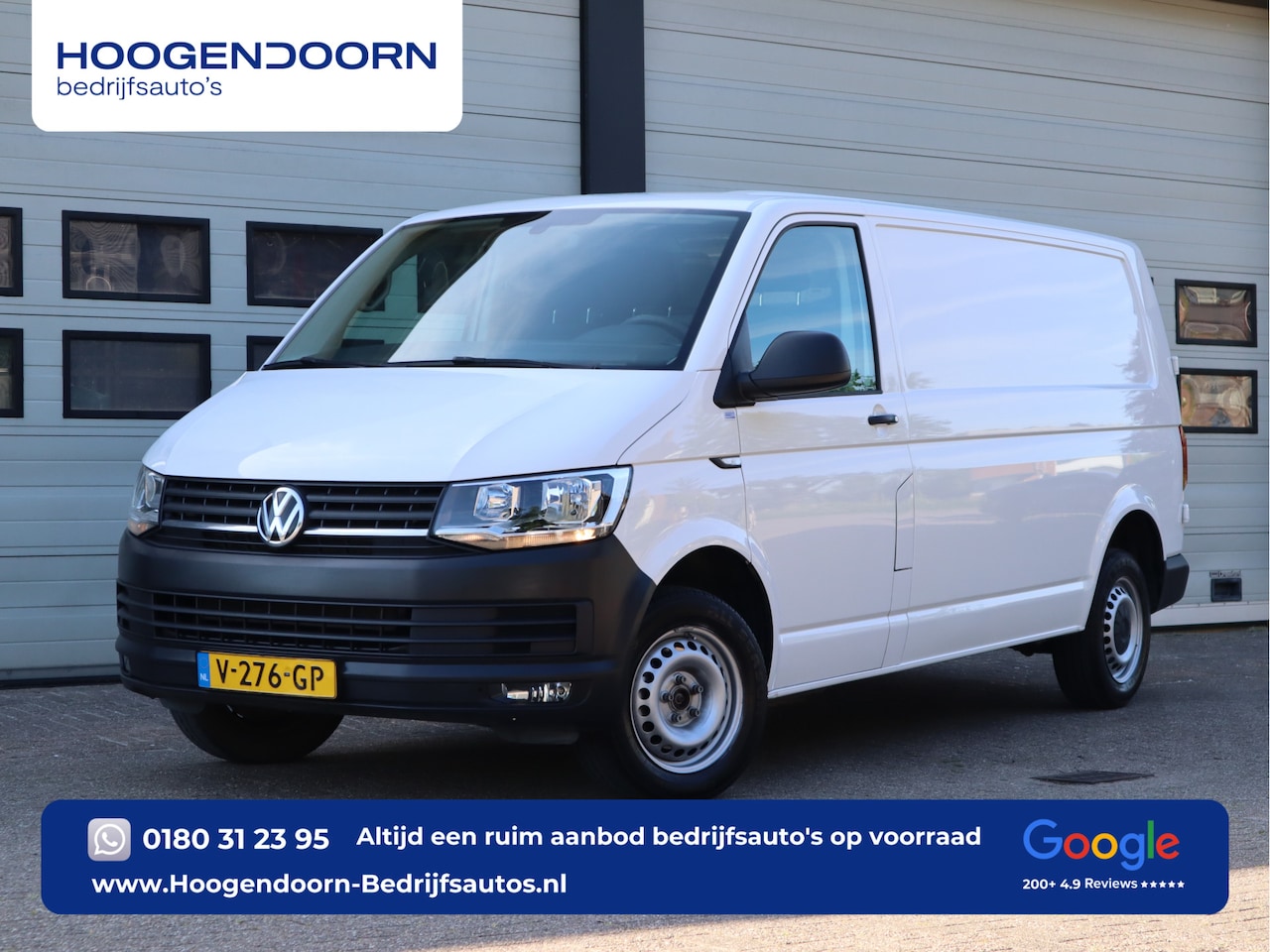 Volkswagen Transporter - 2.0 TDI 150pk Euro 6 Automaat L2 Lang - Airco - Trekhaak - AutoWereld.nl