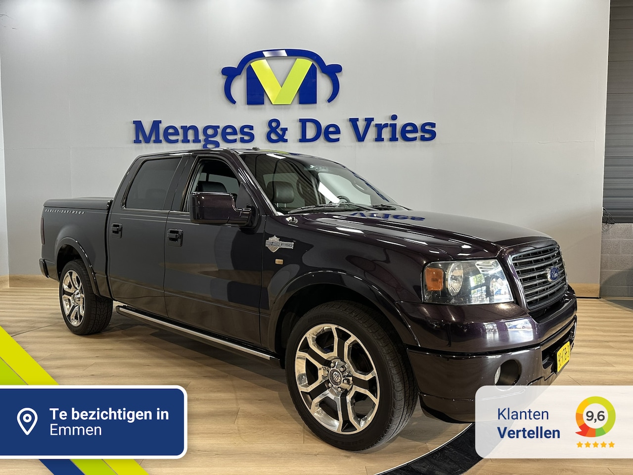 Ford F150 - 2WD 5.4 V8 457 PK Harley Davidson LPG onderbouw | EPS Uitlaatsysteem | Leder | Schuif kant - AutoWereld.nl